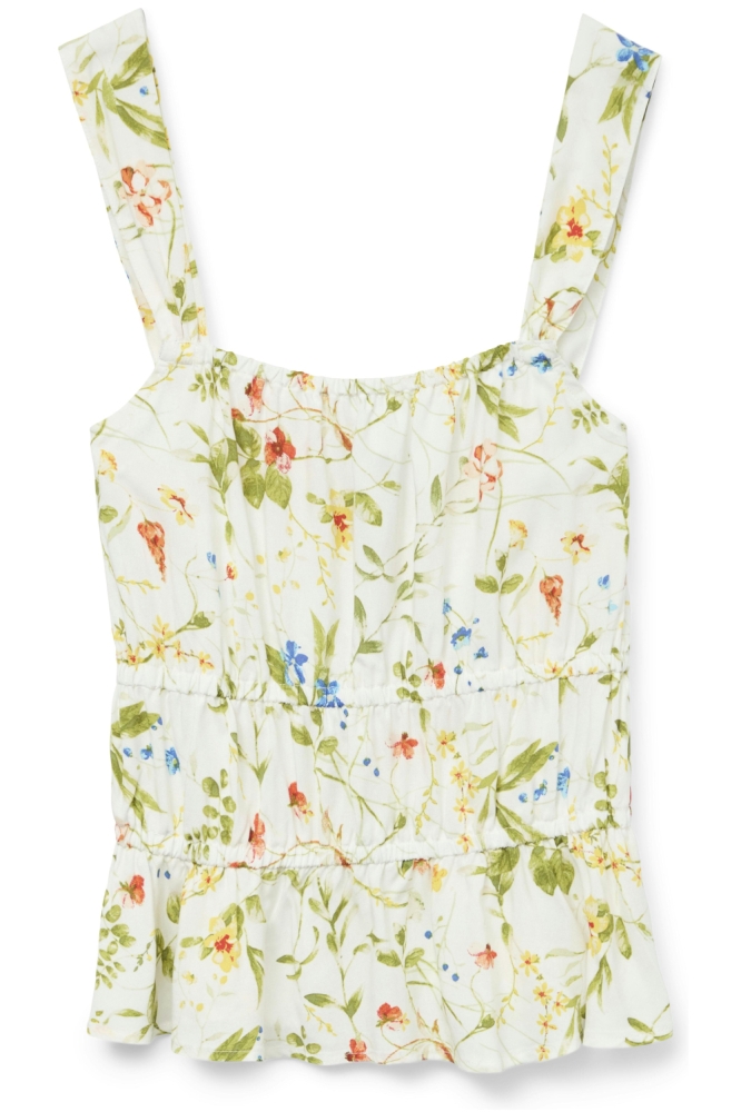 VMEASY JOY GATHERING SINGLET WVN GA 10328680 SNOW WHITE/PHOEBE